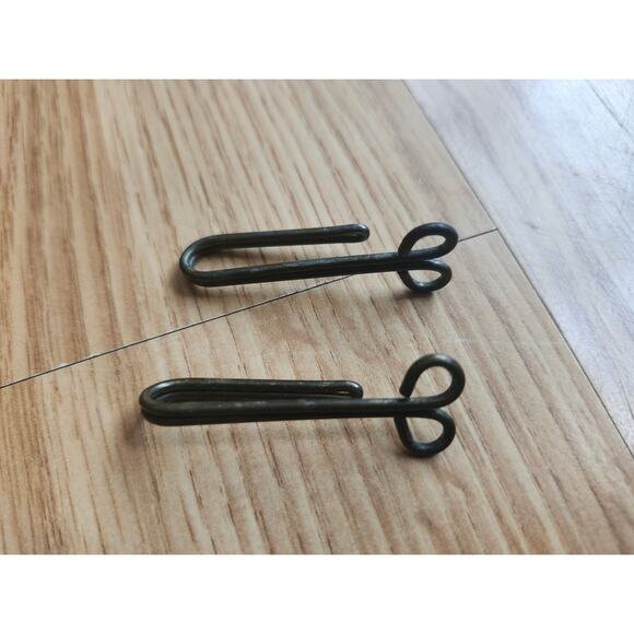 WWII US Army Trouser Suspenders Strap Hooks Brass Uniform Pants Hardware - Picture 1 of 4